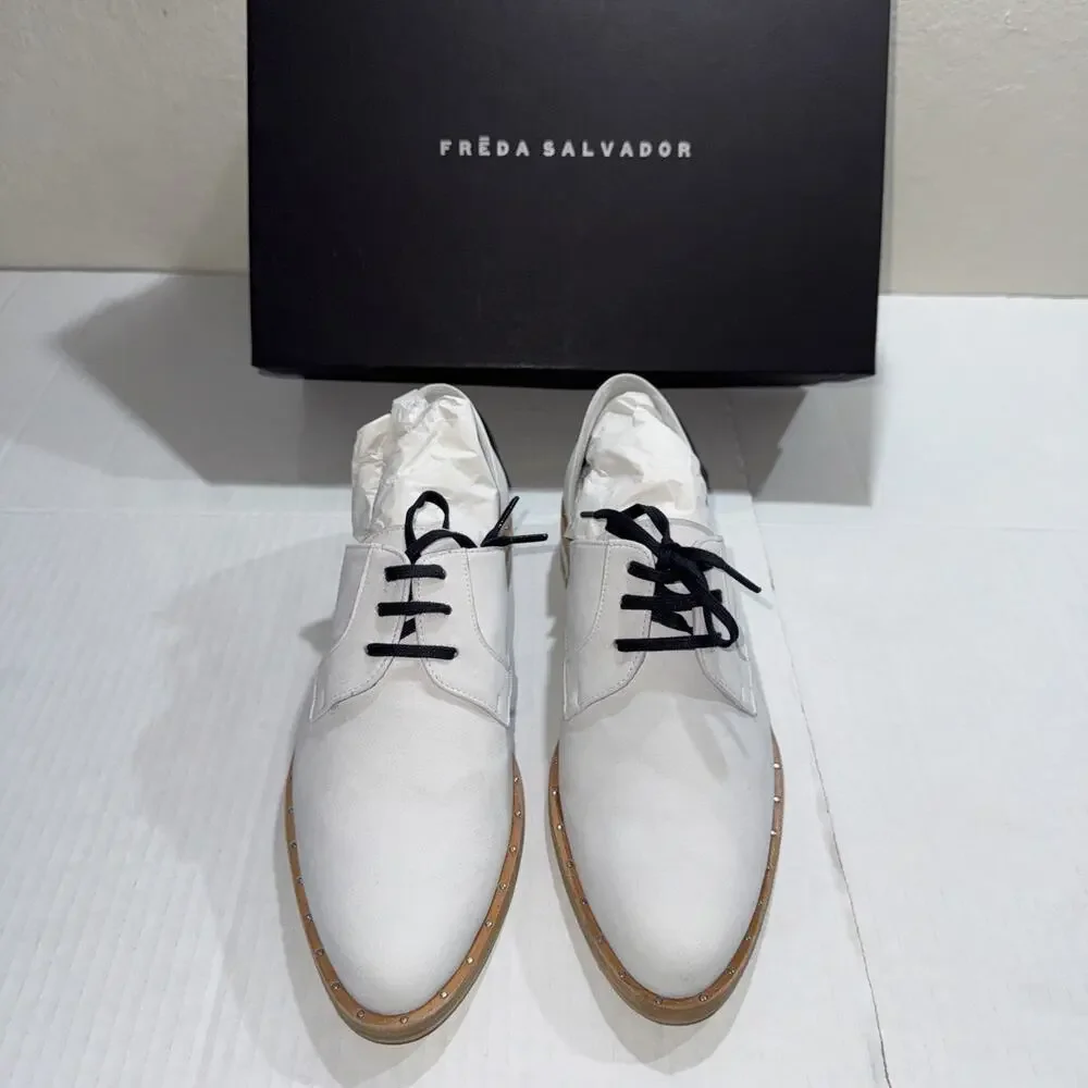 Freda Salvador Women's WIT D’Orsay Oxford Ivory Calf Size 5.5 - Picture 3 of 7
